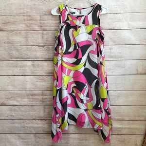MUSE DRESS IN ABSTRACT PRINT‎